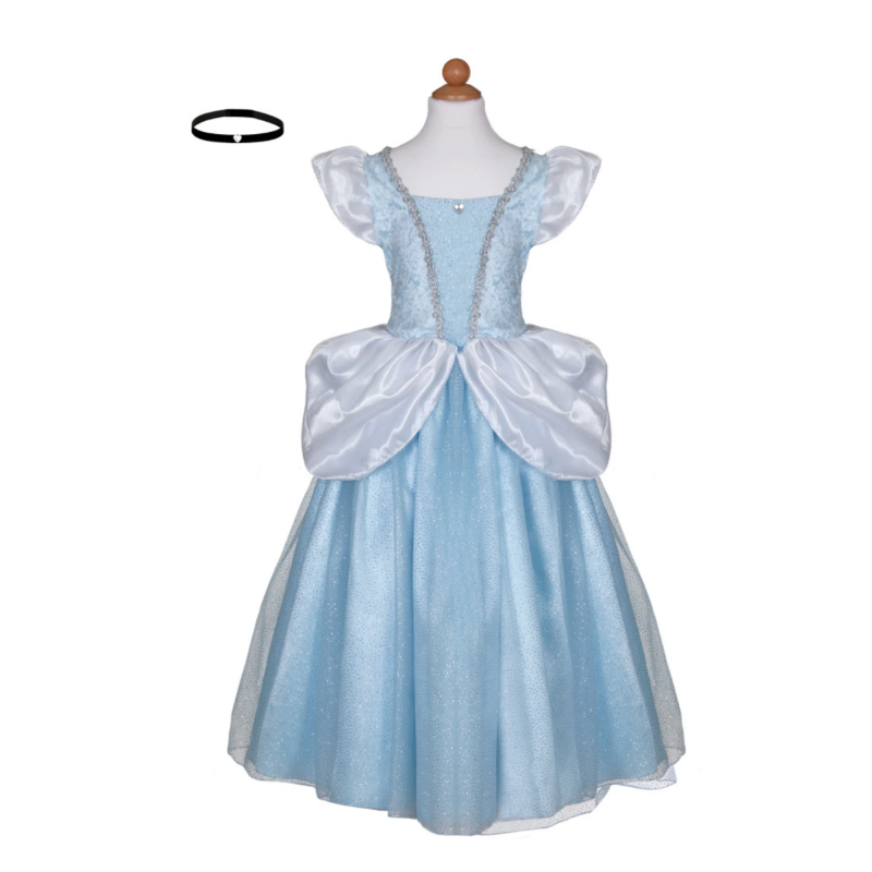 Vestido de cenicienta azul de 5 a 6 años - Librería Mundo Ideas