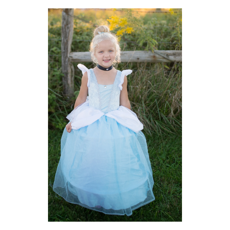 Vestido de cenicienta azul de 5 a 6 años - Librería Mundo Ideas