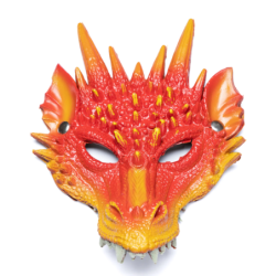 Mascara dragón rojo - Librería Mundo Ideas
