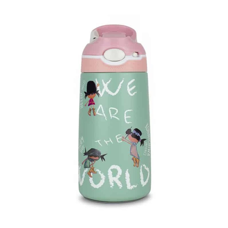 Botella térmica infantil Saludos del Mundo - Librería Mundo Ideas