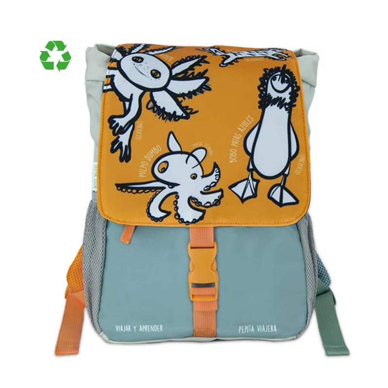 Mochila-Pizarra escolar Animales Raros - Librería Mundo Ideas