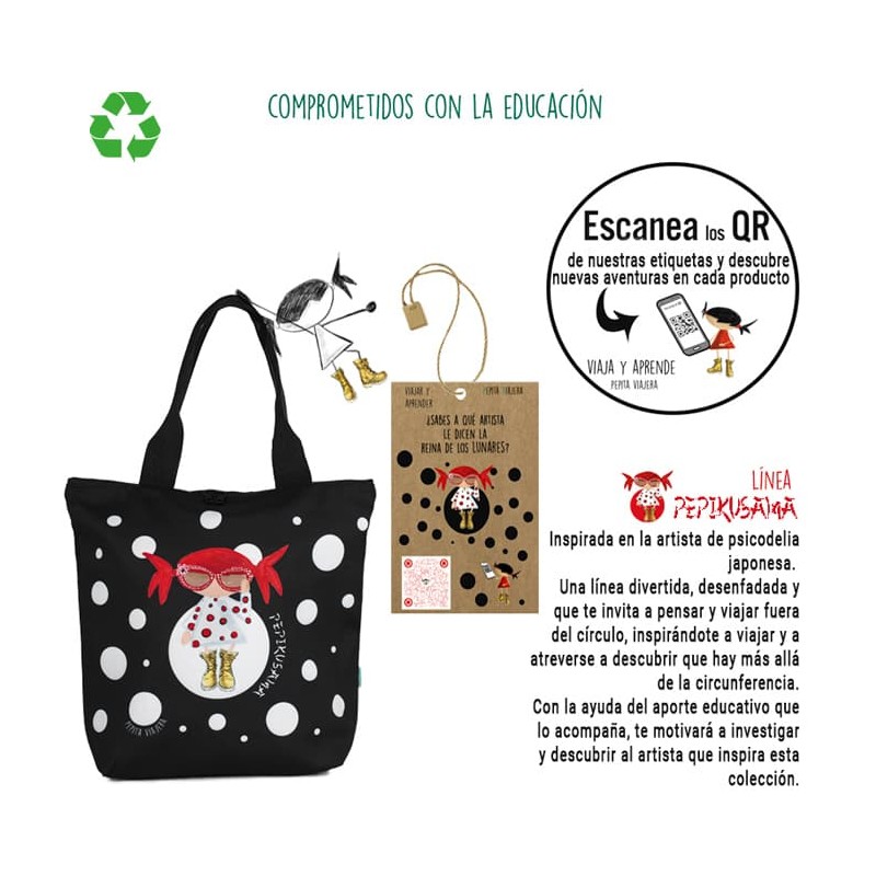 Tote bag Pepikusama - Librería Mundo Ideas