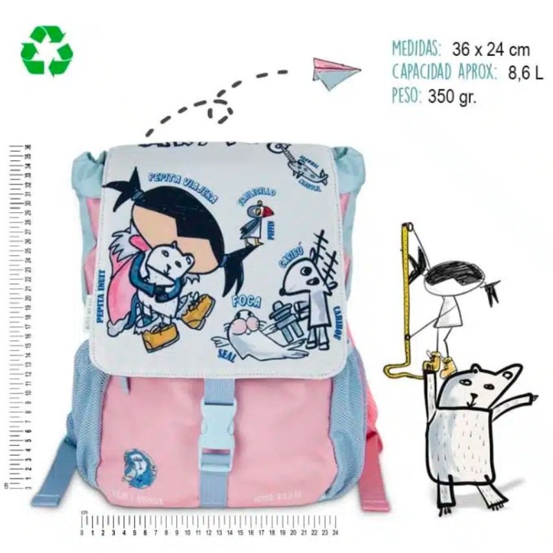 Mochila infantil Ártico - Librería Mundo Ideas