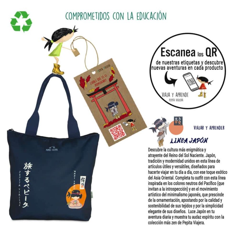 Tote bag Japón - Librería Mundo Ideas