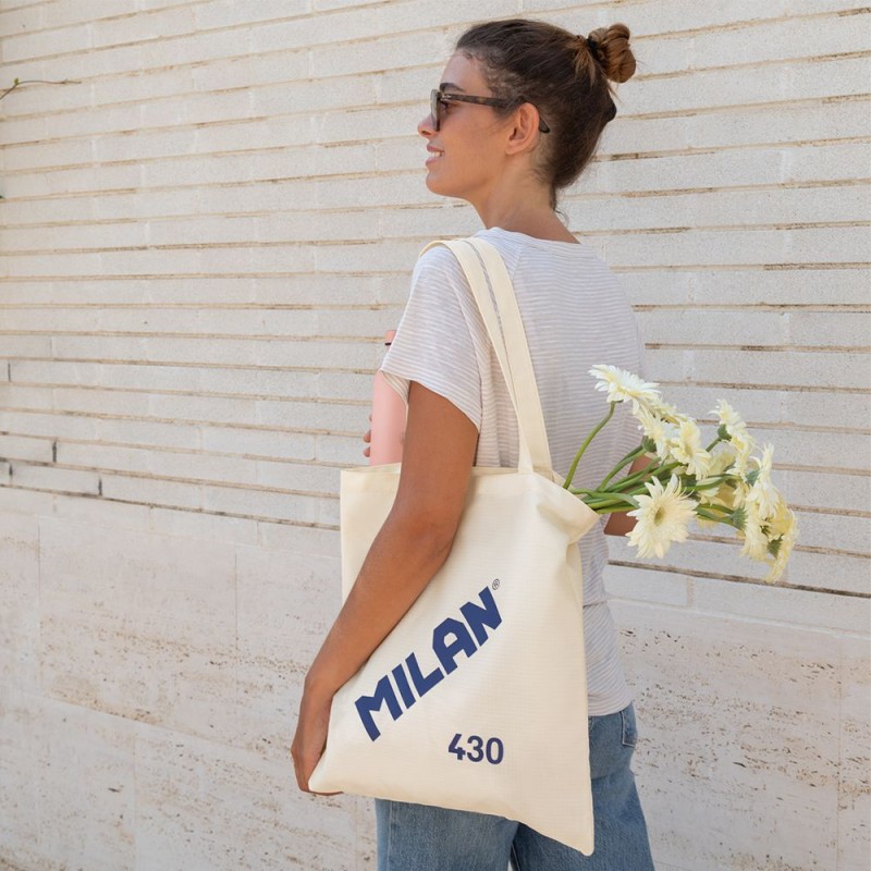 Bolsa tote bag serie 1918, beige - Librería Mundo Ideas