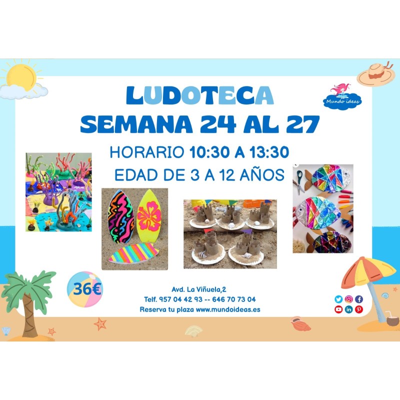 Ludoteca 24 al 27 Junio - Librería Mundo Ideas