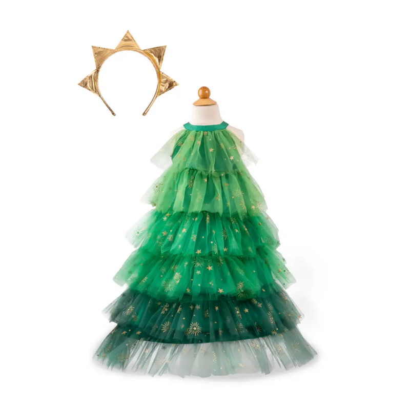 Vestido de árbol de Navidad con diadema - LibrerÃ­a Mundo Ideas