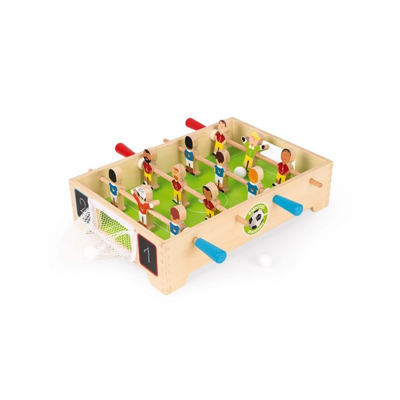 Mini Futbolín Champions (madera) - Librería Mundo Ideas