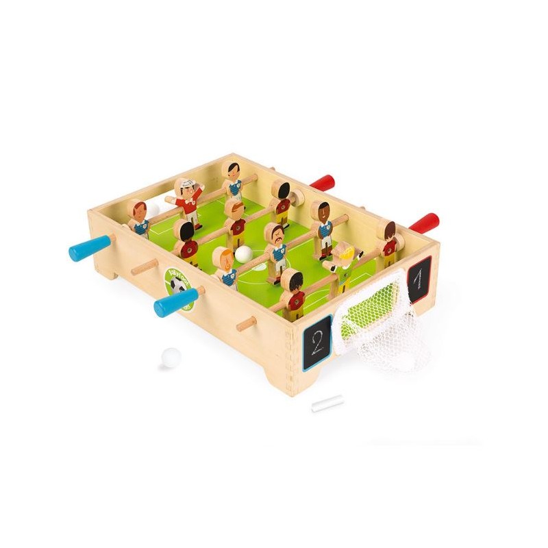 Mini Futbolín Champions (madera) - Librería Mundo Ideas