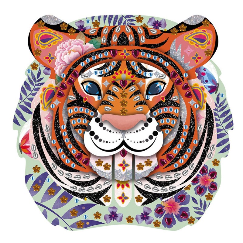 Strass Y Purpurina Trofeo Tigre - Librería Mundo Ideas