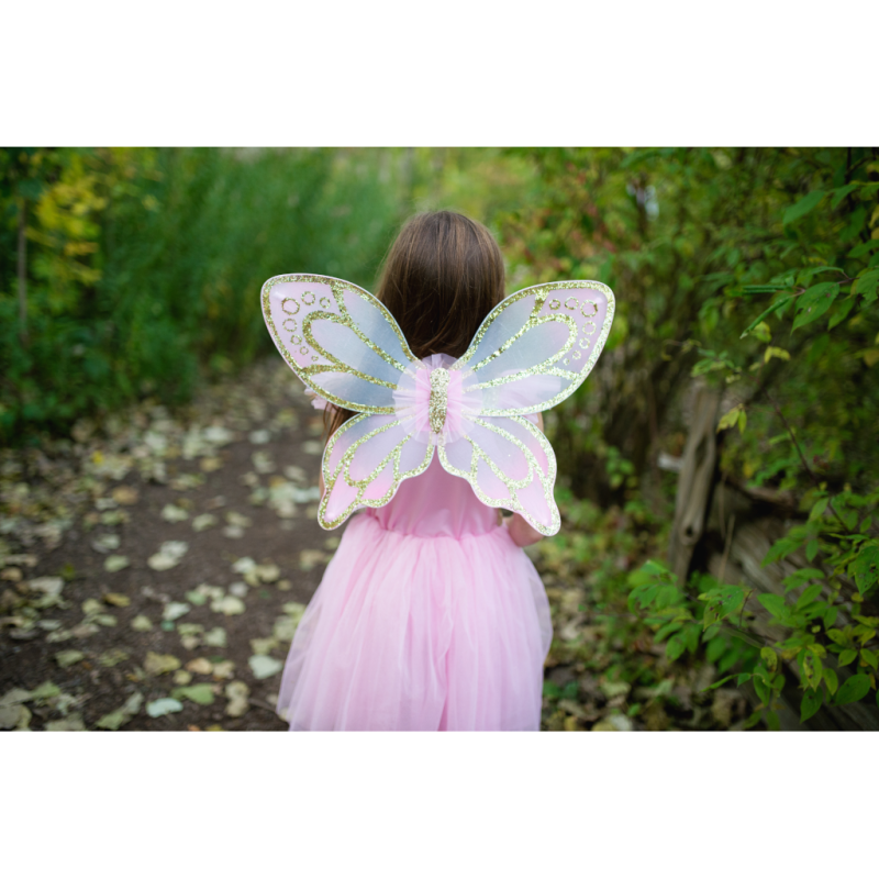 Vestido mariposa dorada de 4 a 7 años - Librería Mundo Ideas